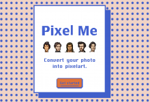 PixelMe：照片转像素图工具 在线像素化图像